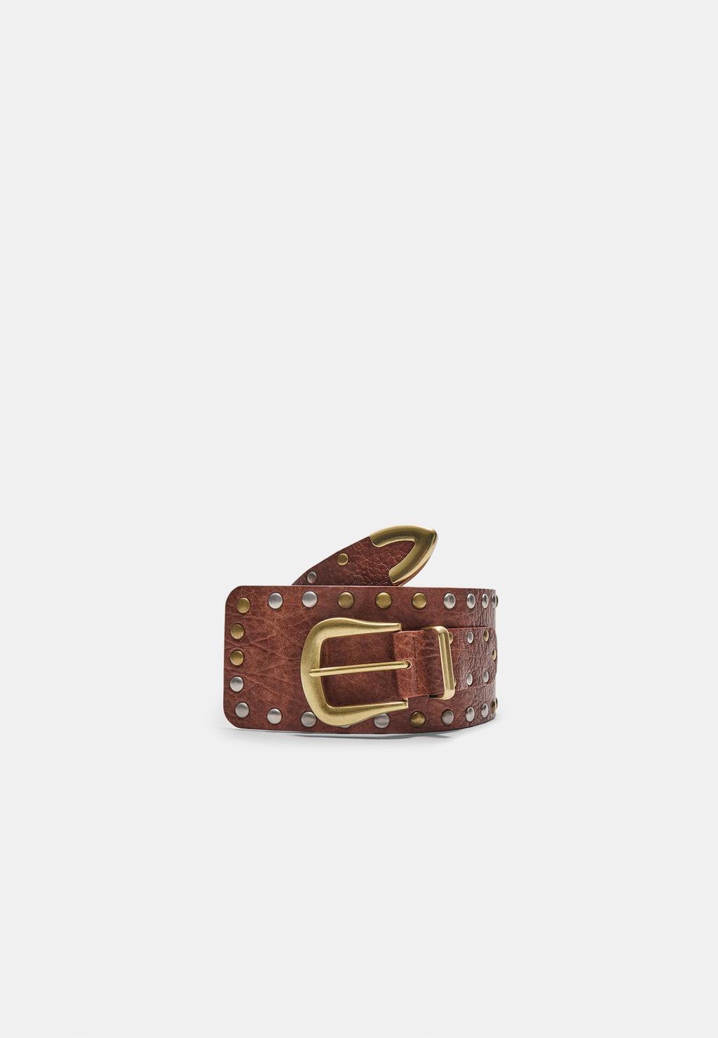 Cinturón ancho multi tachas