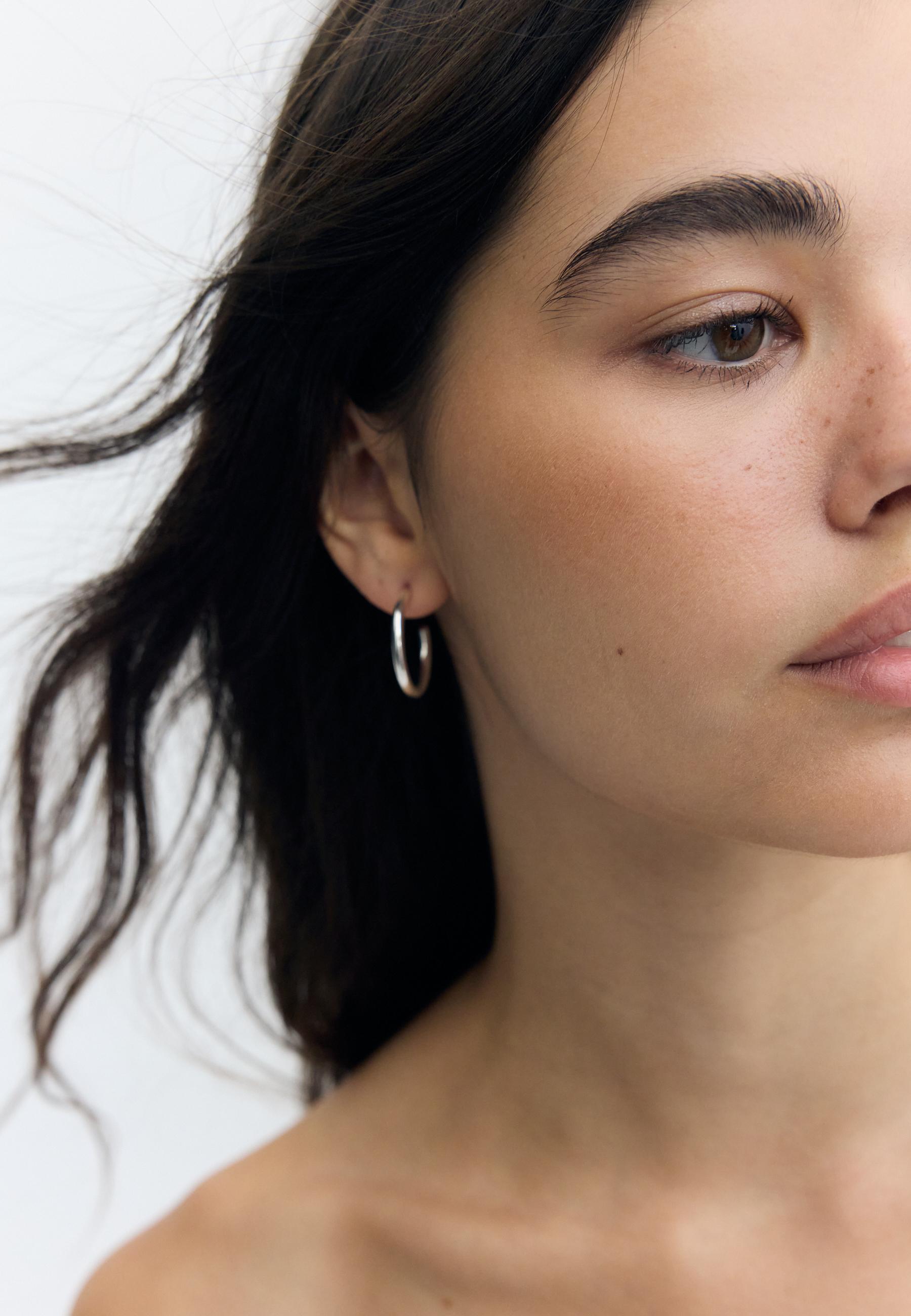 Set of 9 hoop earrings — Grey