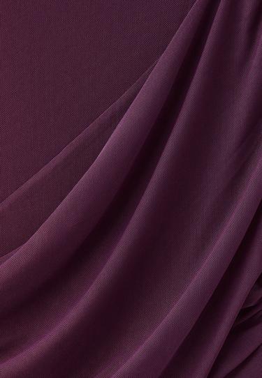 Long sleeve mesh draped bodysuit — Purple 9