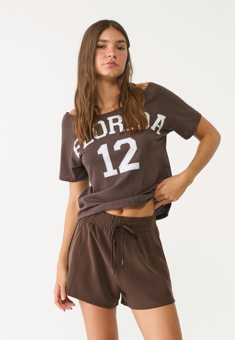 short costuras tacto suave