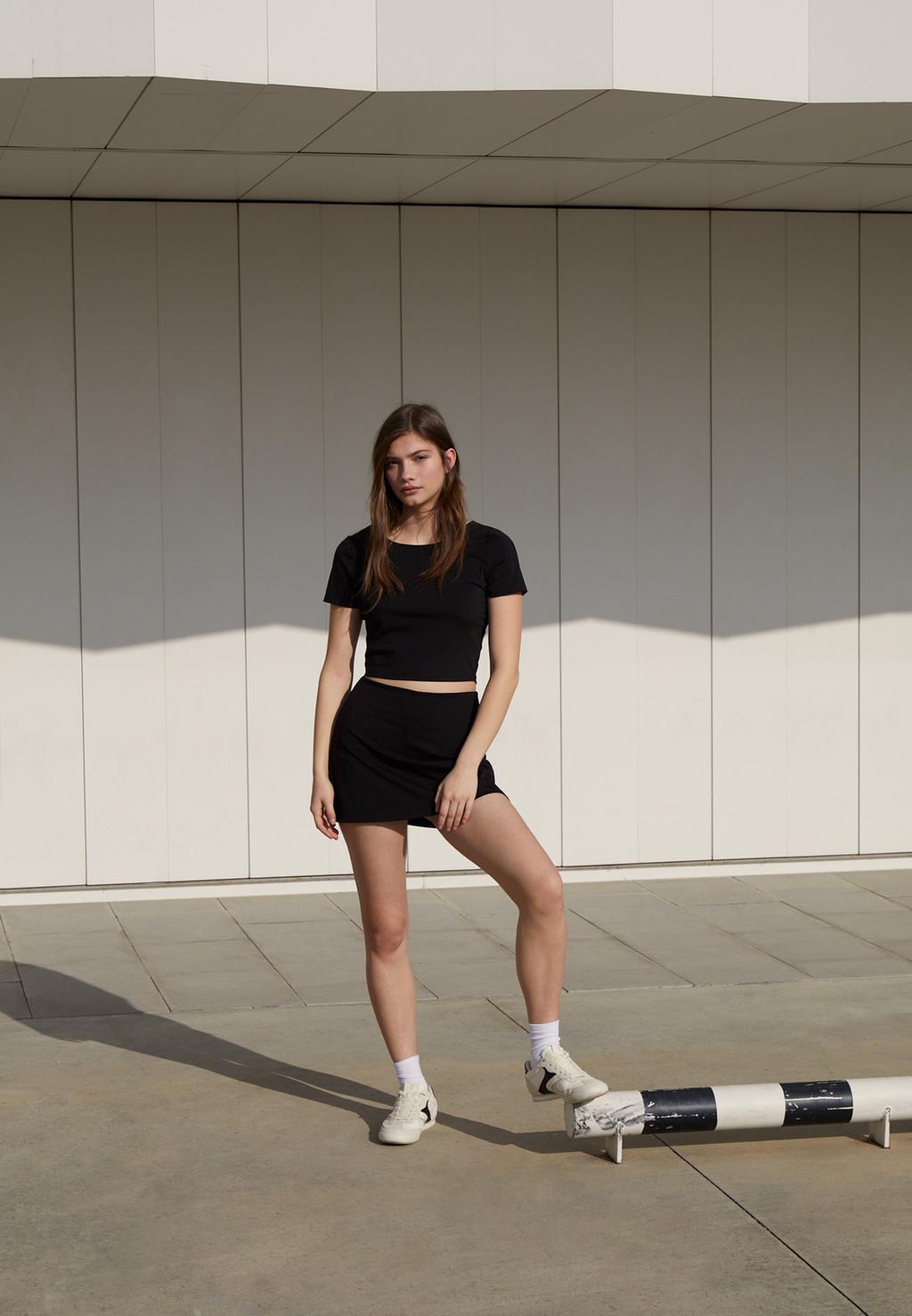 Jupe-culotte courte