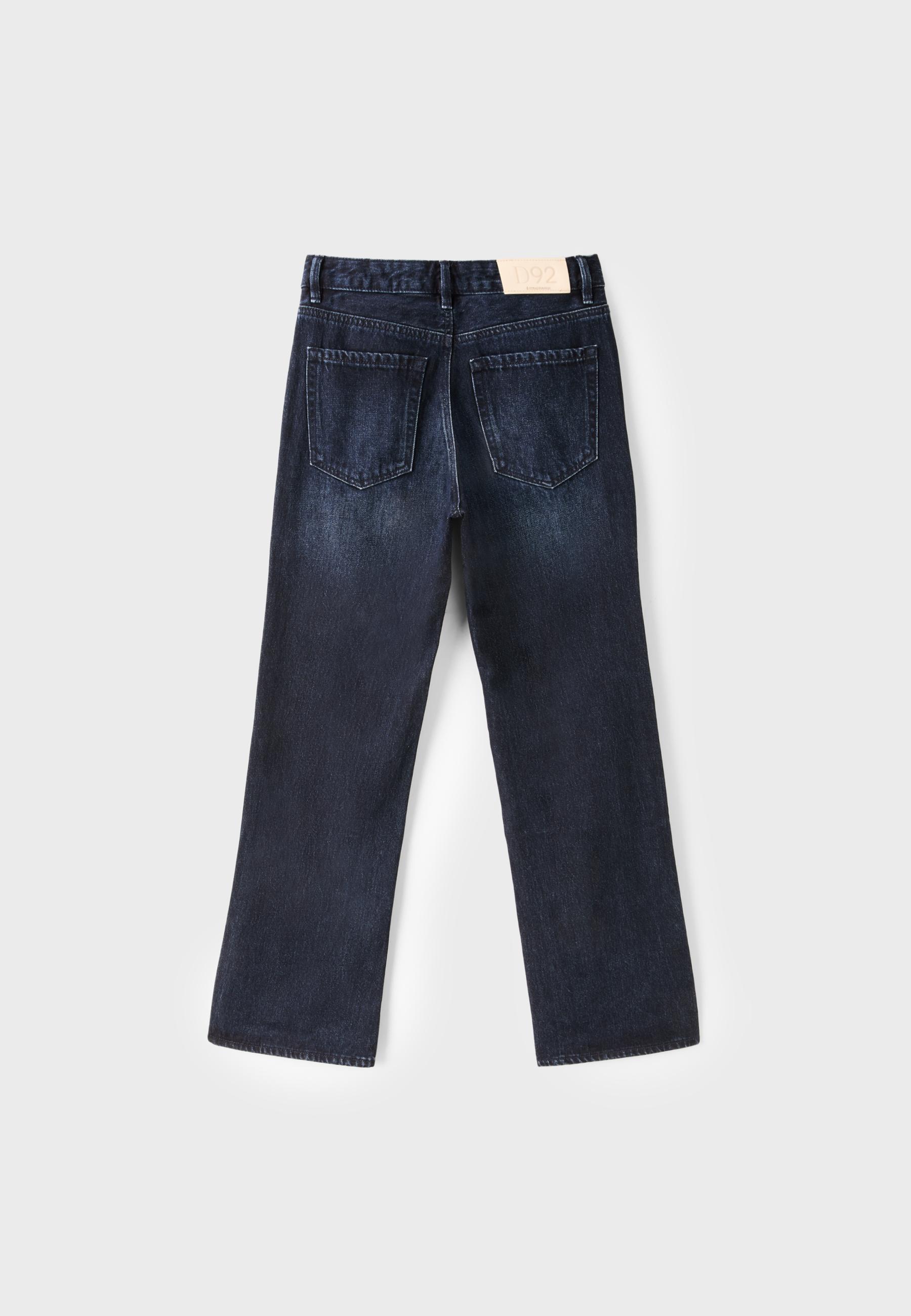 D92 Straight wide-leg jeans — LIGHT GREY DENIM WASH