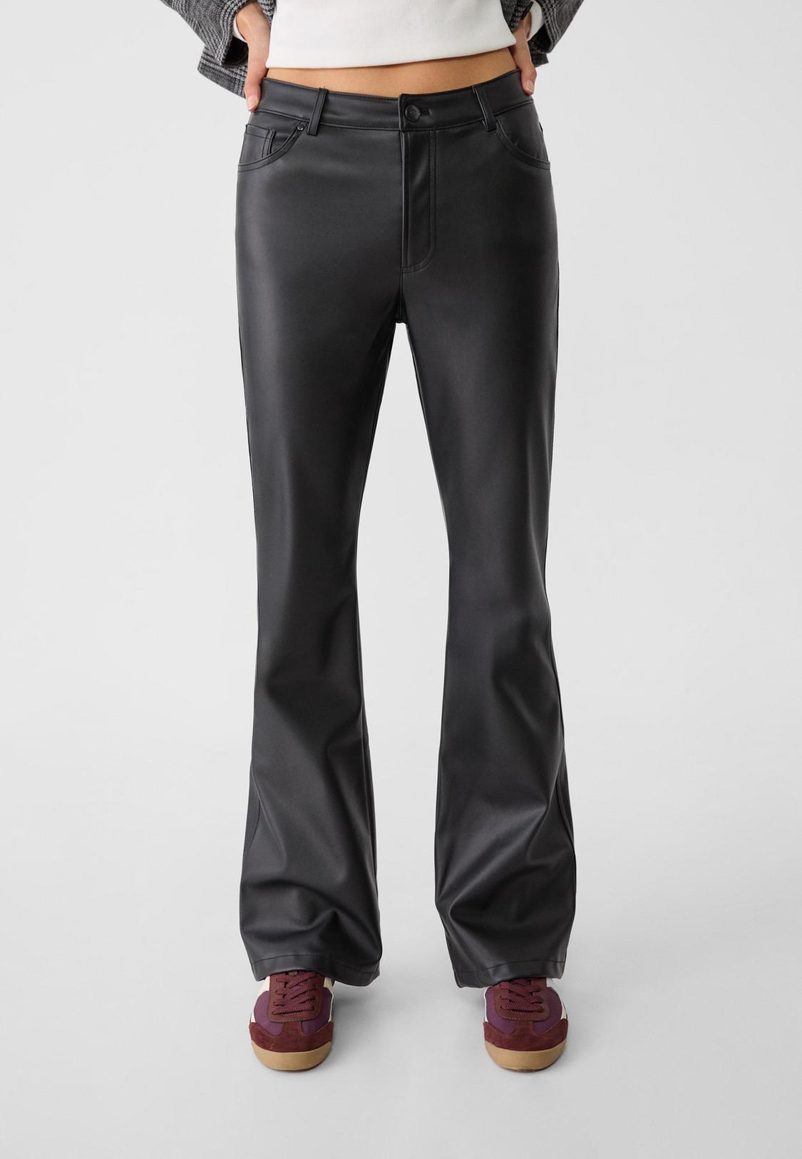 Wide Leg Jeans Pelle Stradivarius Buy Pantaloni Pelle Stradivarius