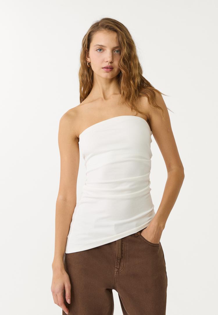 top bandeau asimetrico