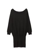 Kısa geniş yaka örgü elbise - Görsel 15