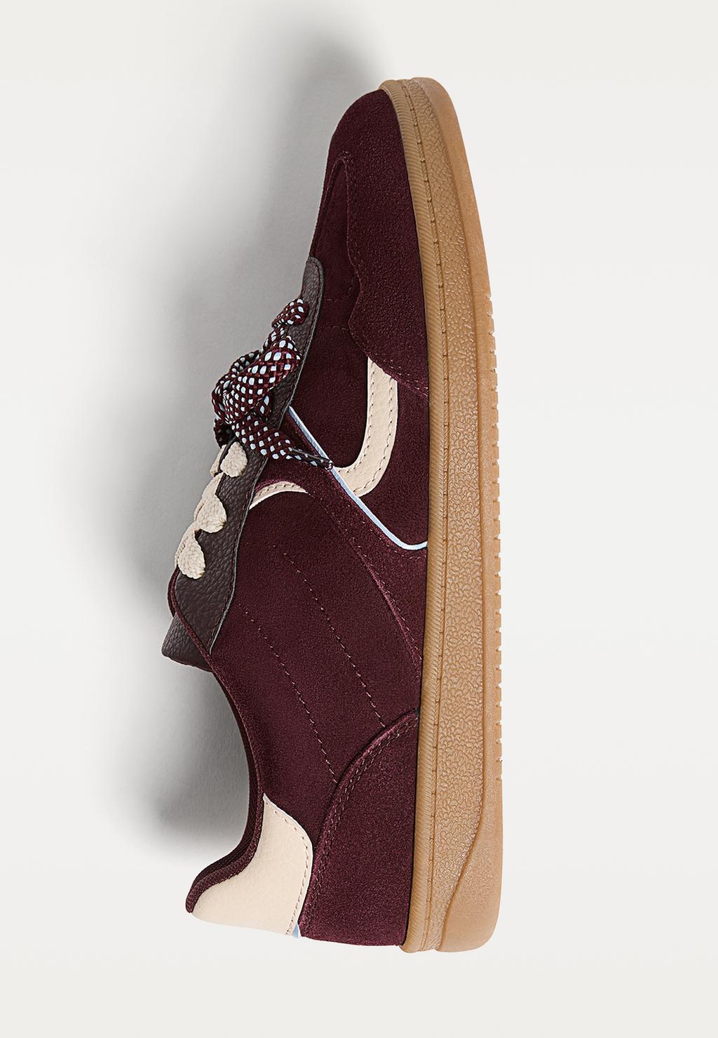 Casual split leather trainers