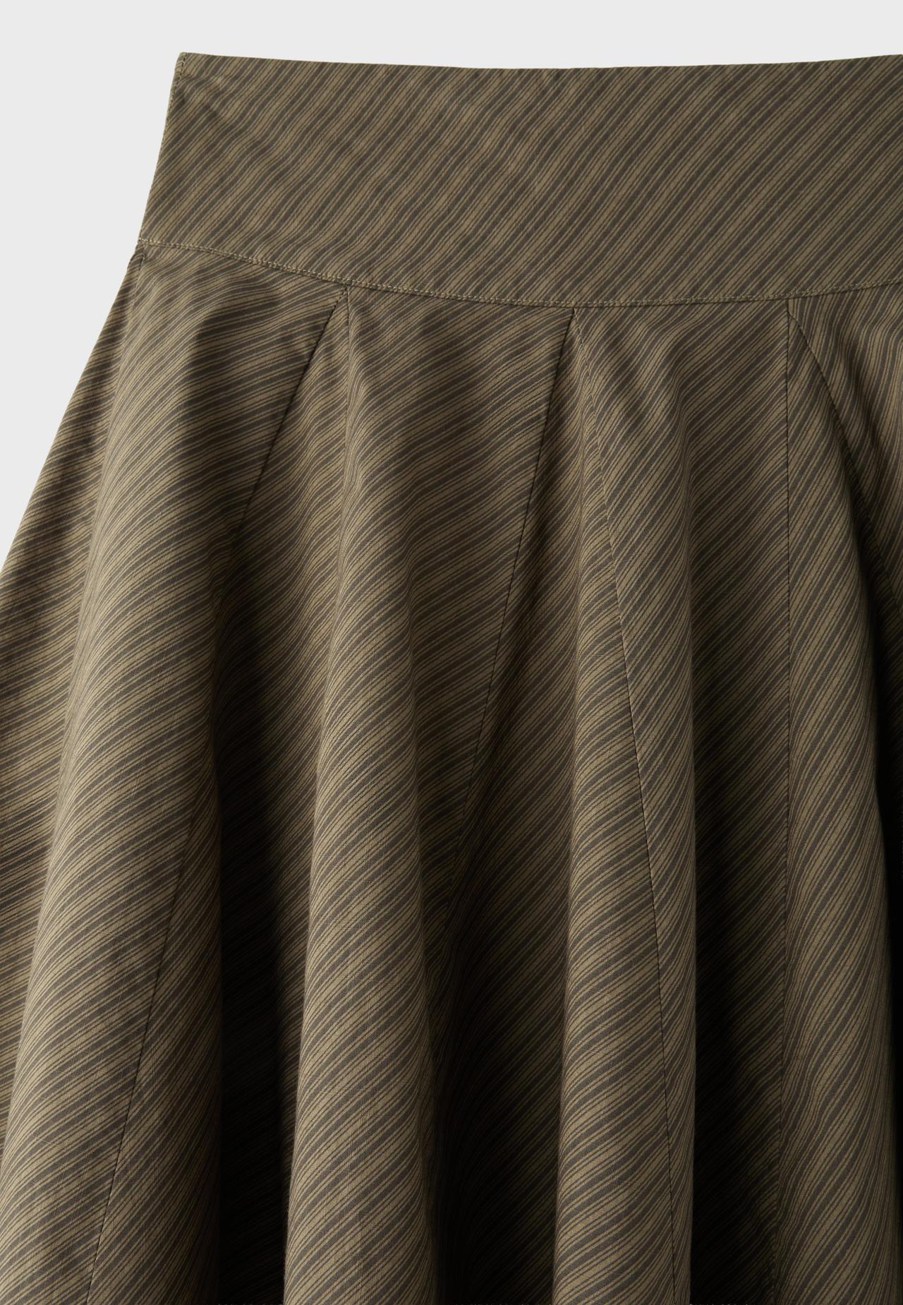 Mini skirt with godets — Brown