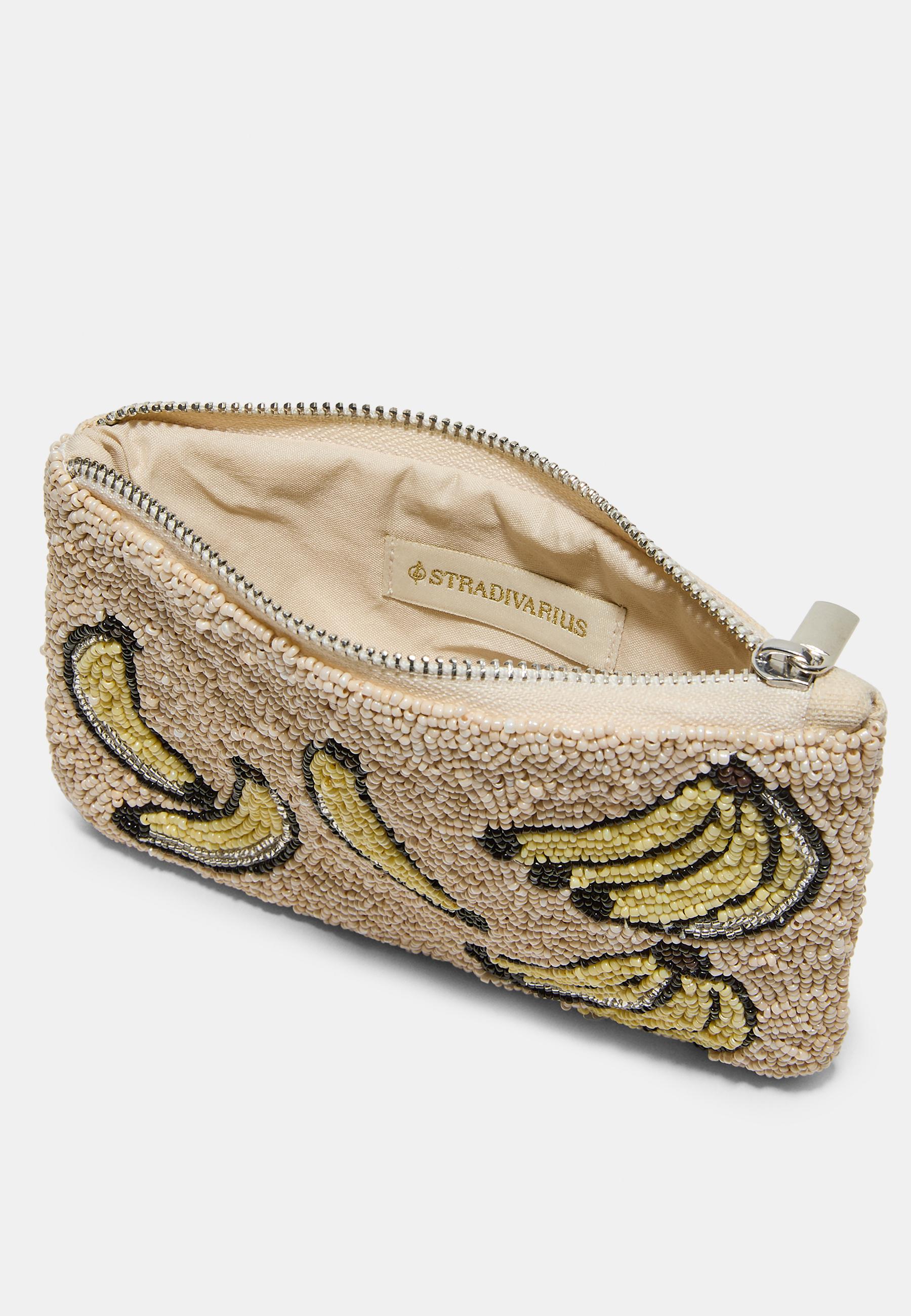Large beaded purse — Pastel pink