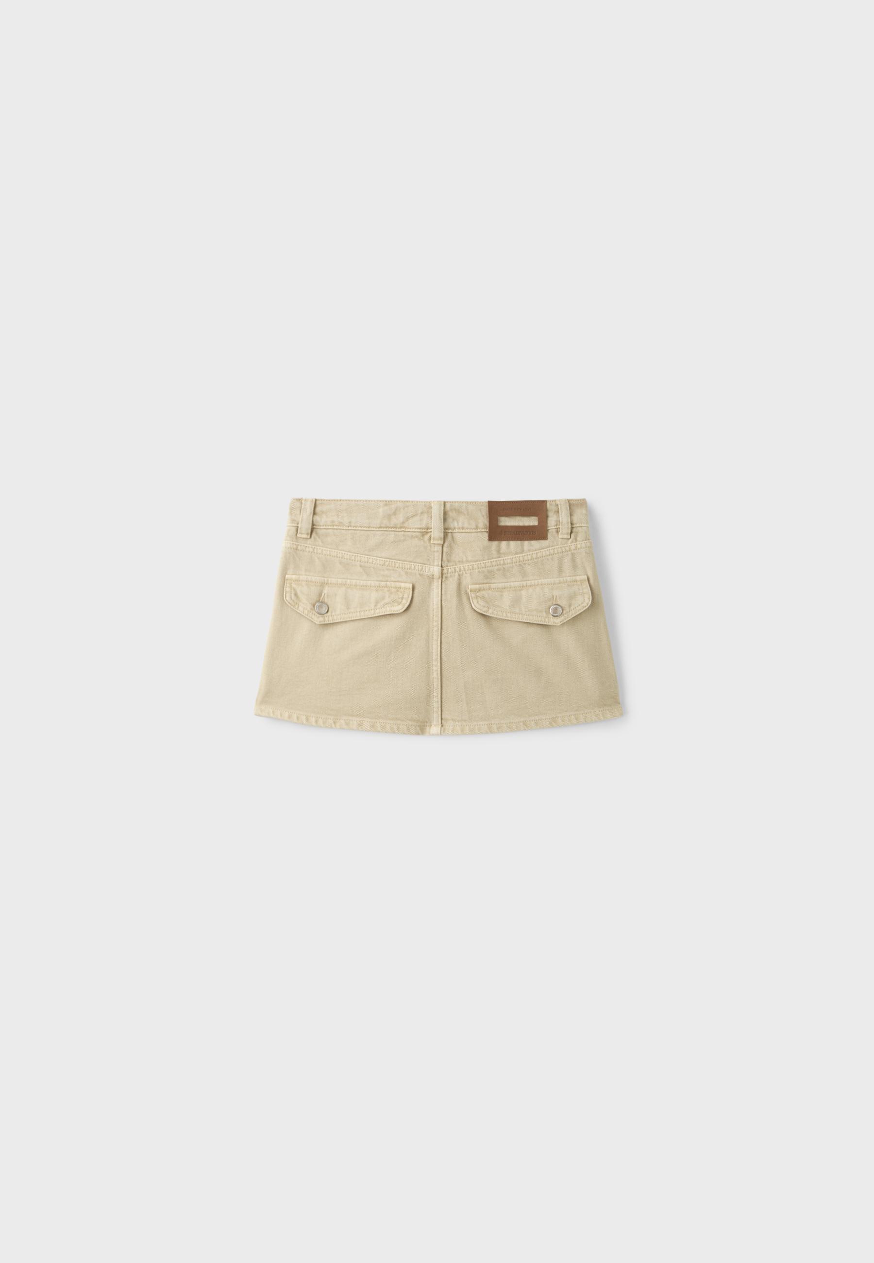 Cargo skort — Beige