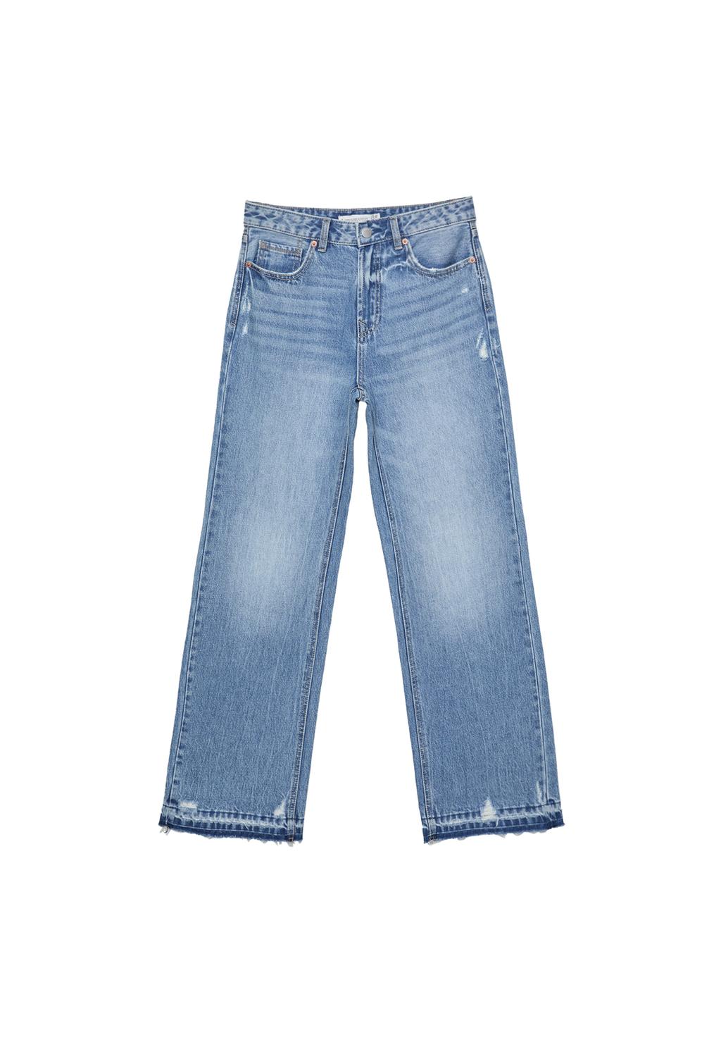 Straight Fit Jeans mit weitem Bein D92