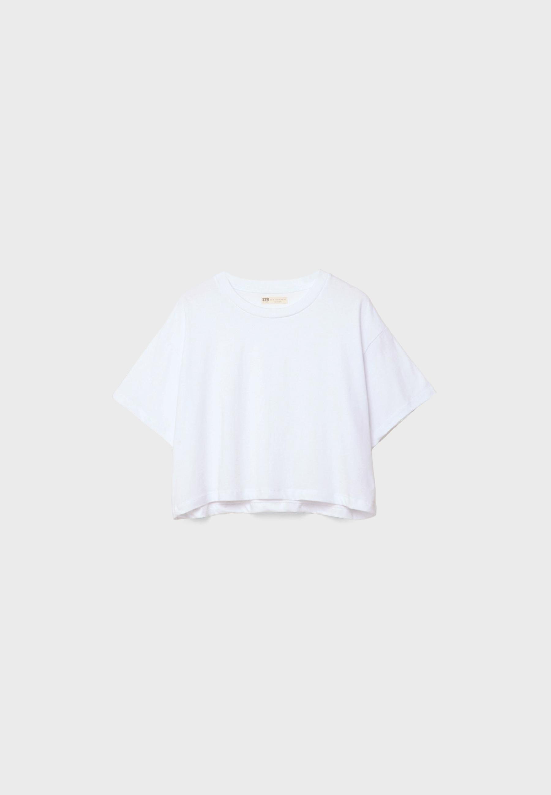 Oversize cropped T-shirt - Women's fashion | Stradivarius Jordan