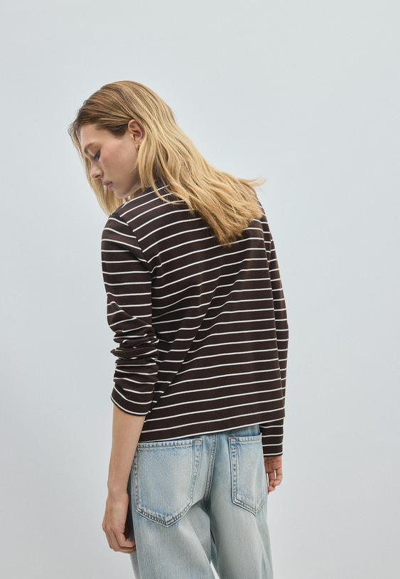 gestreept tshirt met lange mouw