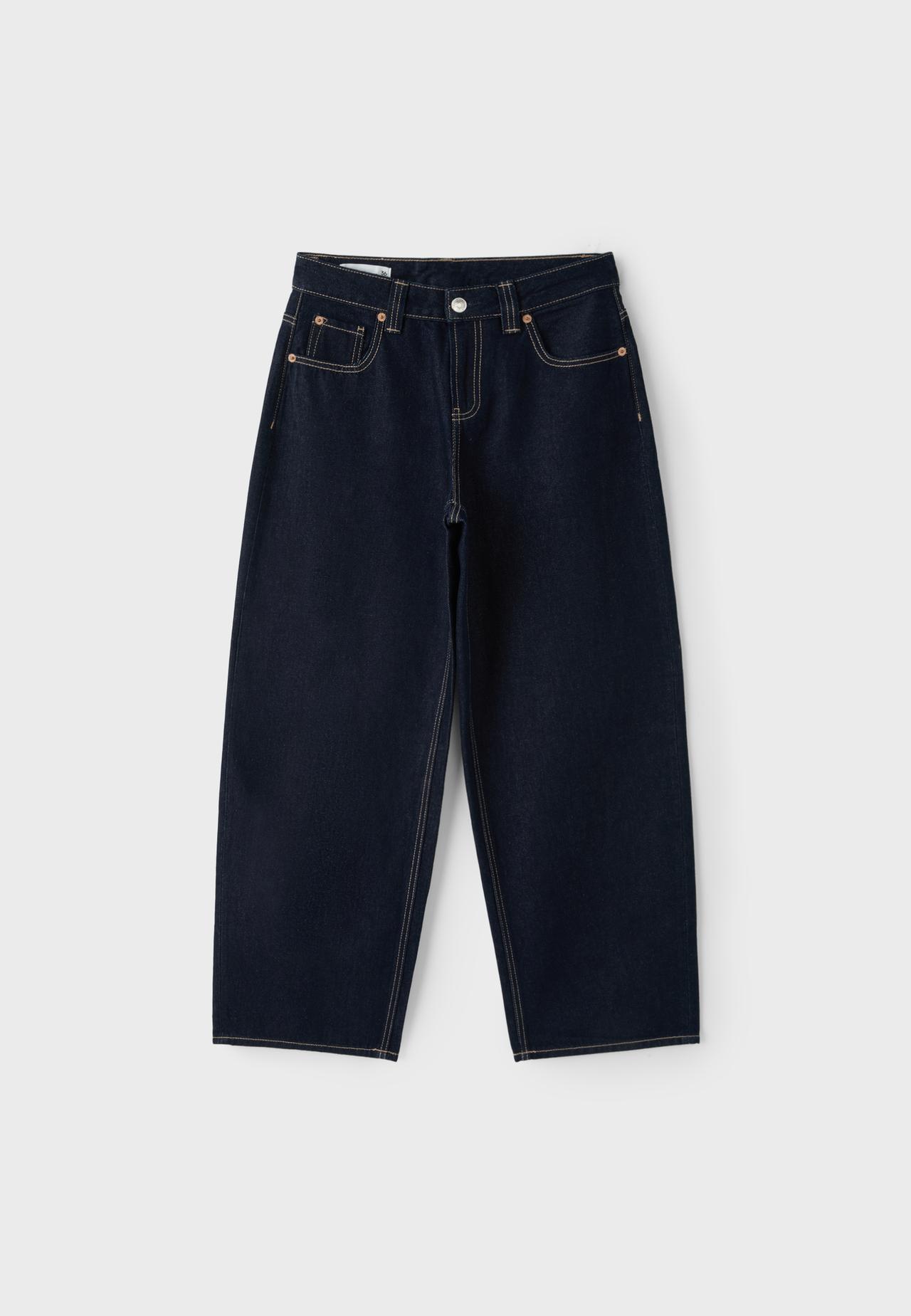 D80 Barrel fit jeans — RINSE BLUE DENIM