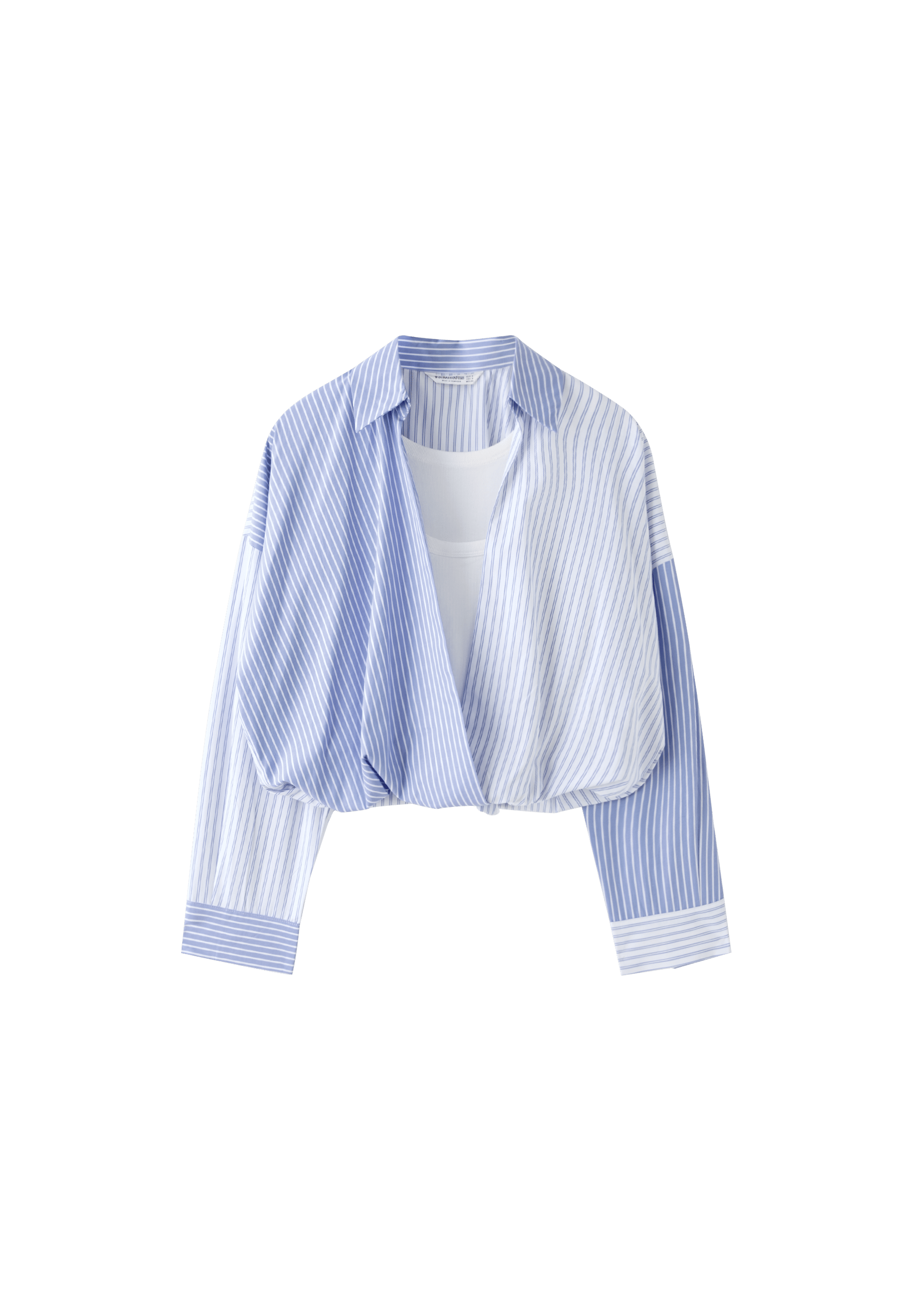 Combined balloon shirt — Sky blue