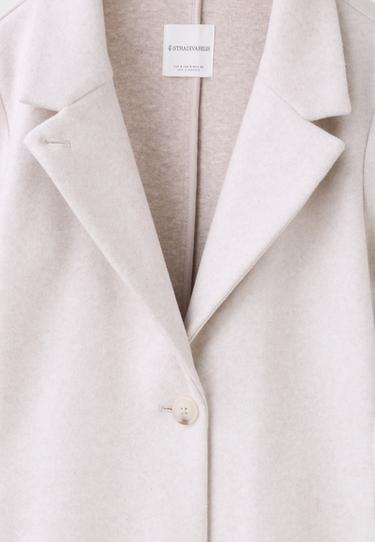Soft-touch basic coat — Ecru 9