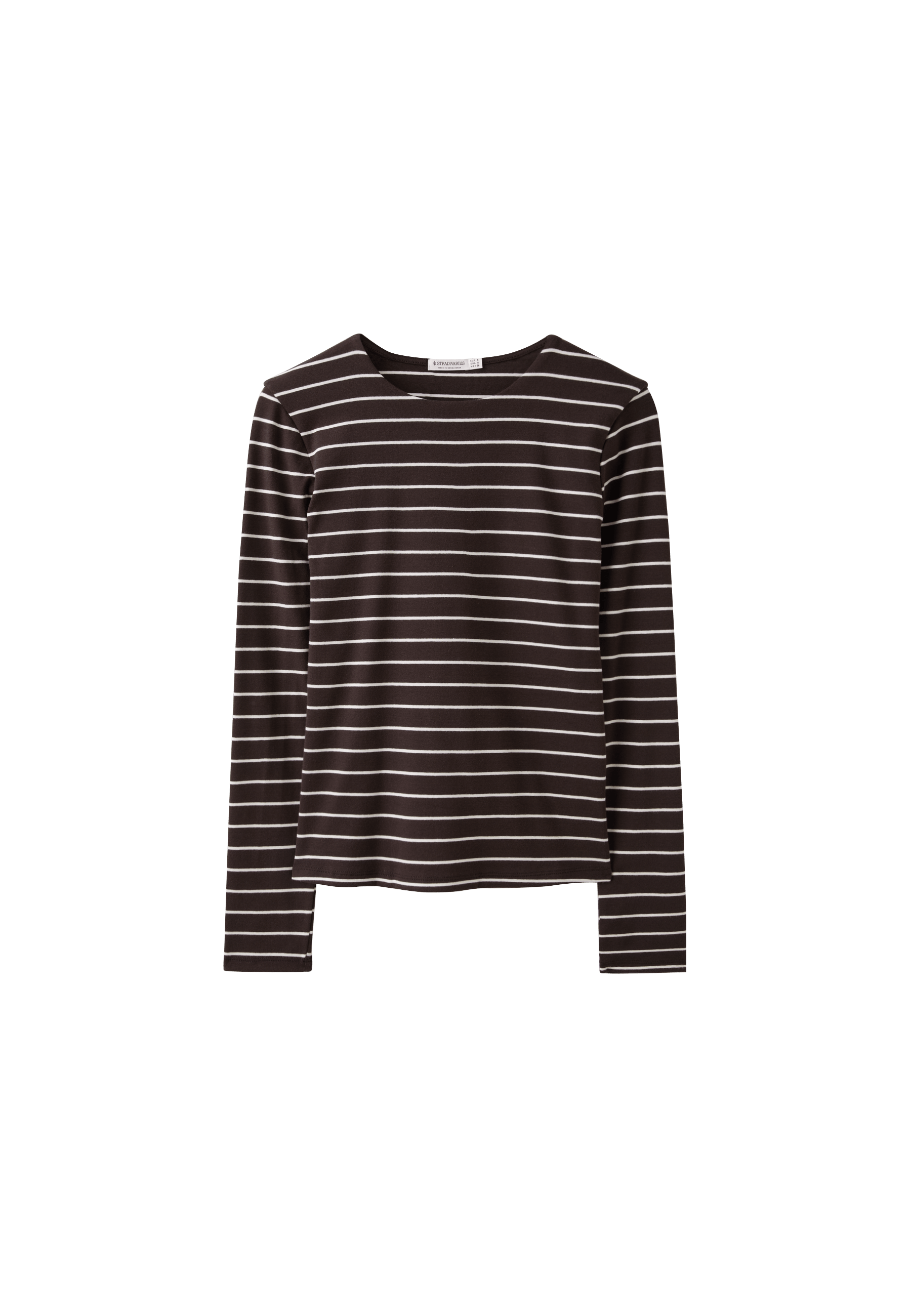Basic long sleeve T-shirt — Brown