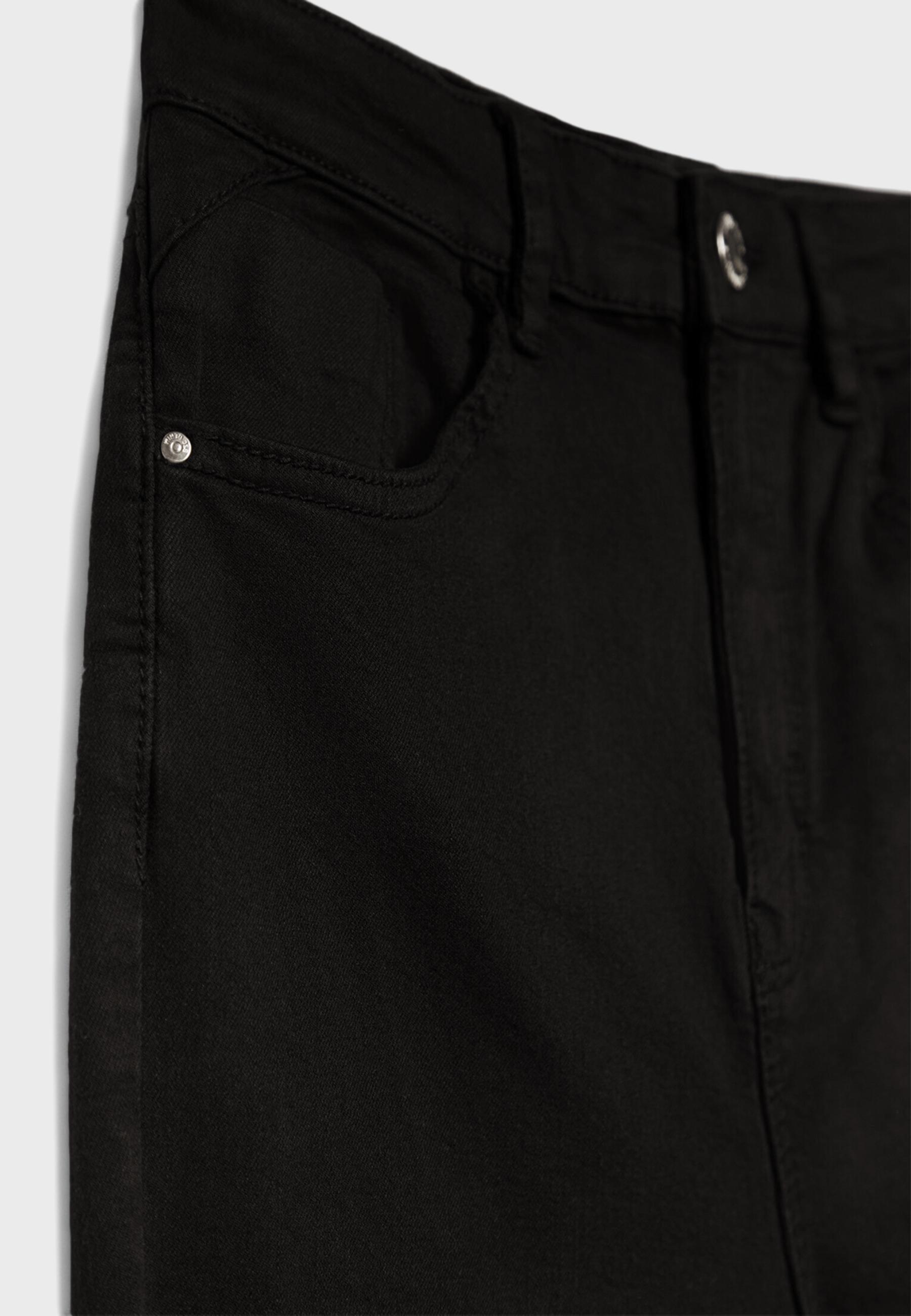 High-waist skinny jeans — Black