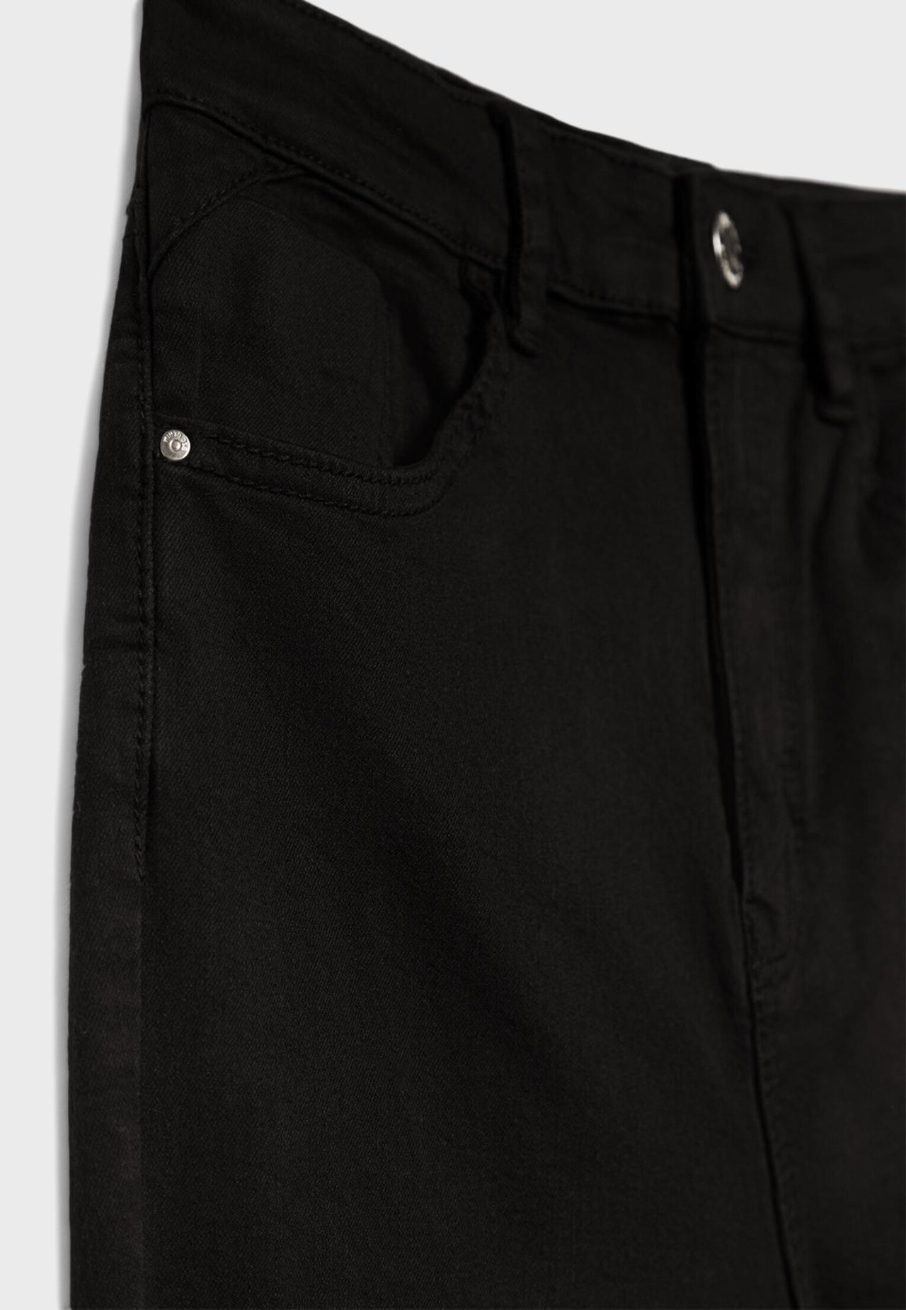 High-waist skinny jeans — Black