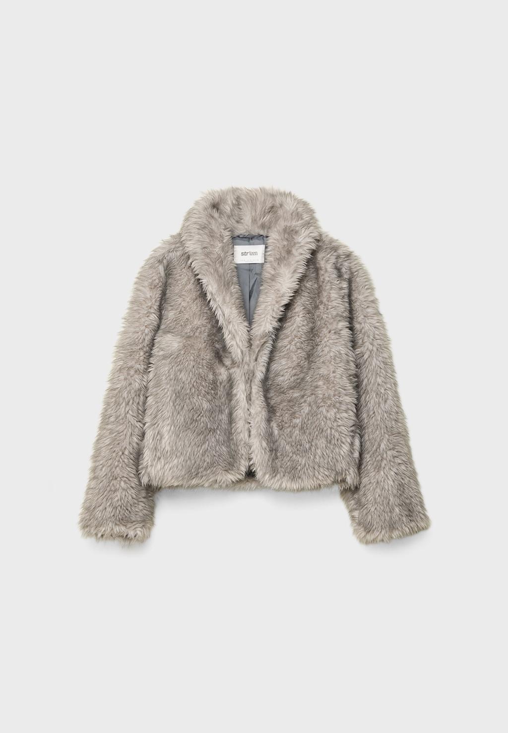 Faux fur jacket