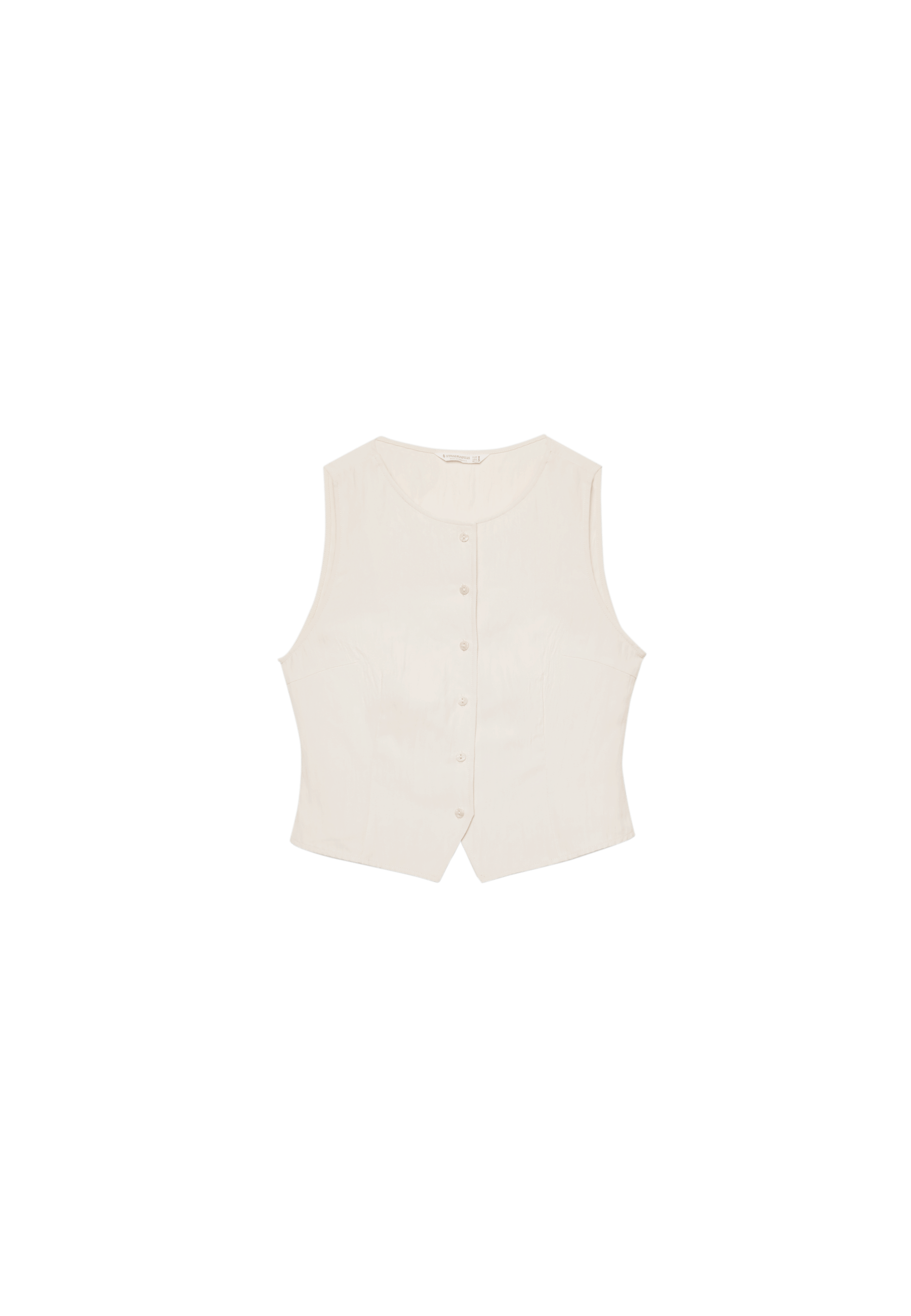 Regular buttoned waistcoat — Stone