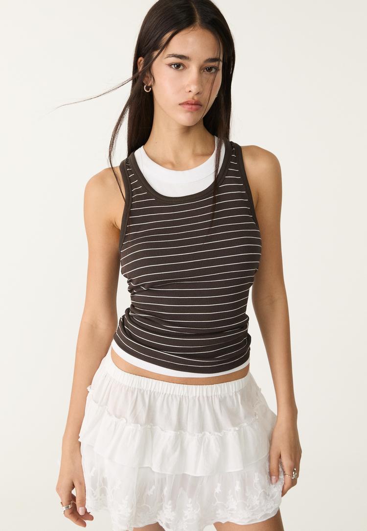 camiseta nadadora rayas