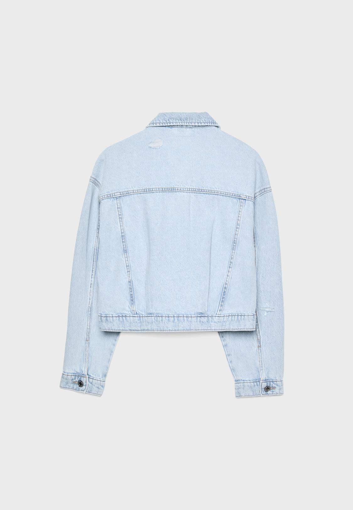 oversize chaqueta denim stradivarius