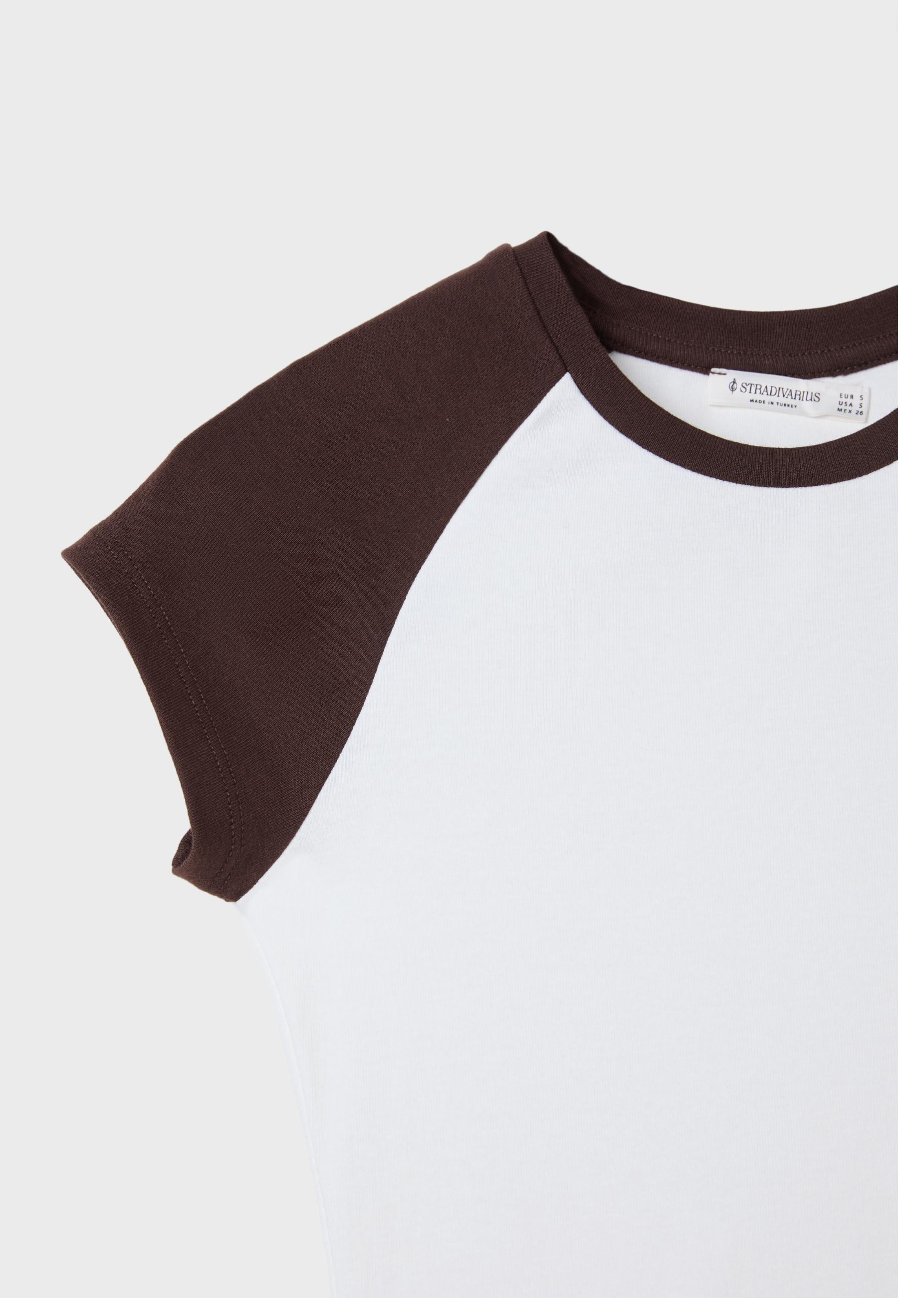 Short sleeve raglan T-shirt — Ecru
