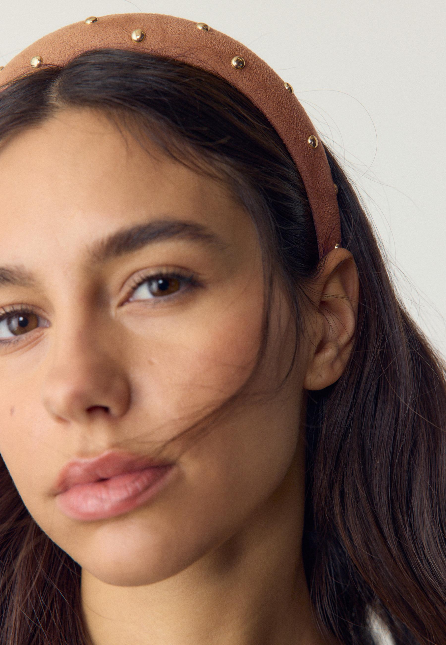 Voluminous headband — Brown