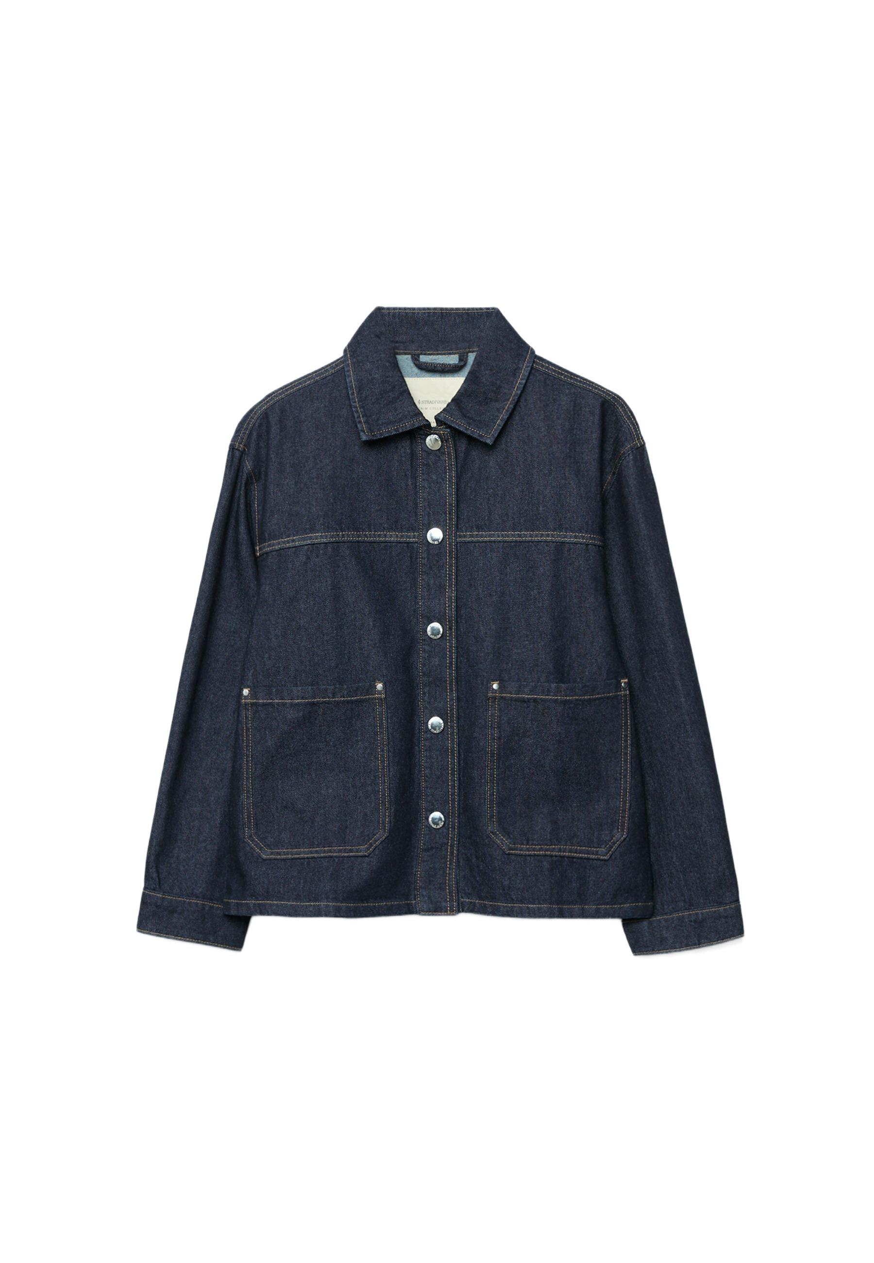 Denim jacket with pockets — RINSE BLUE DENIM