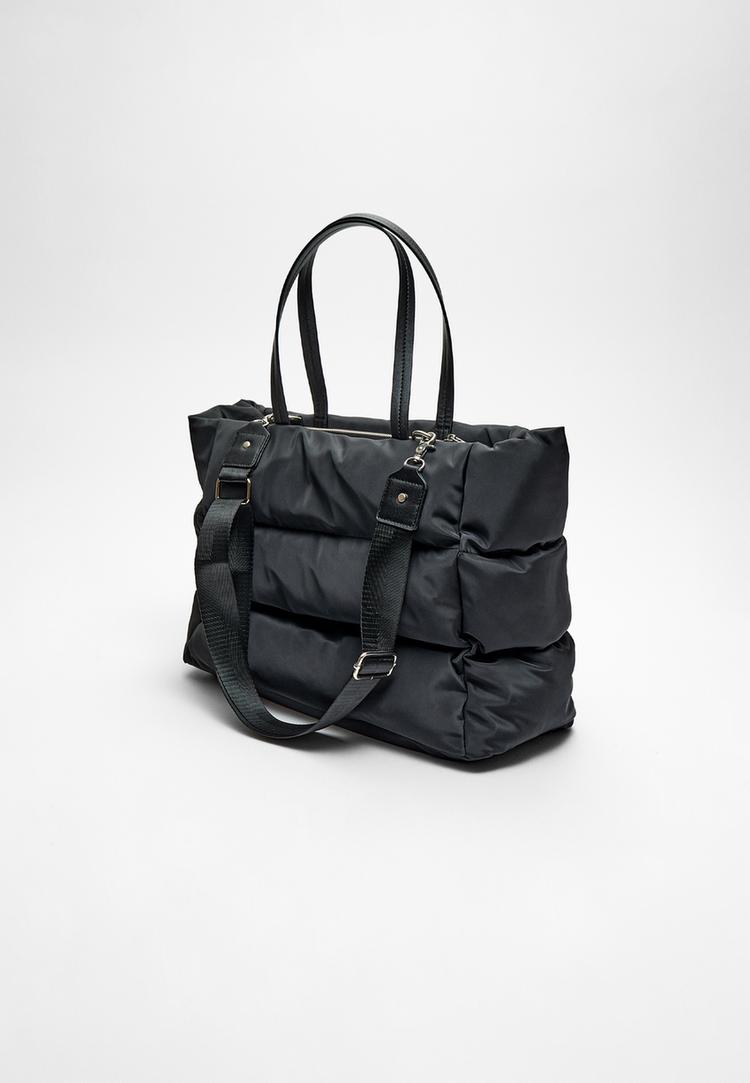 shopper tejido cremalleras