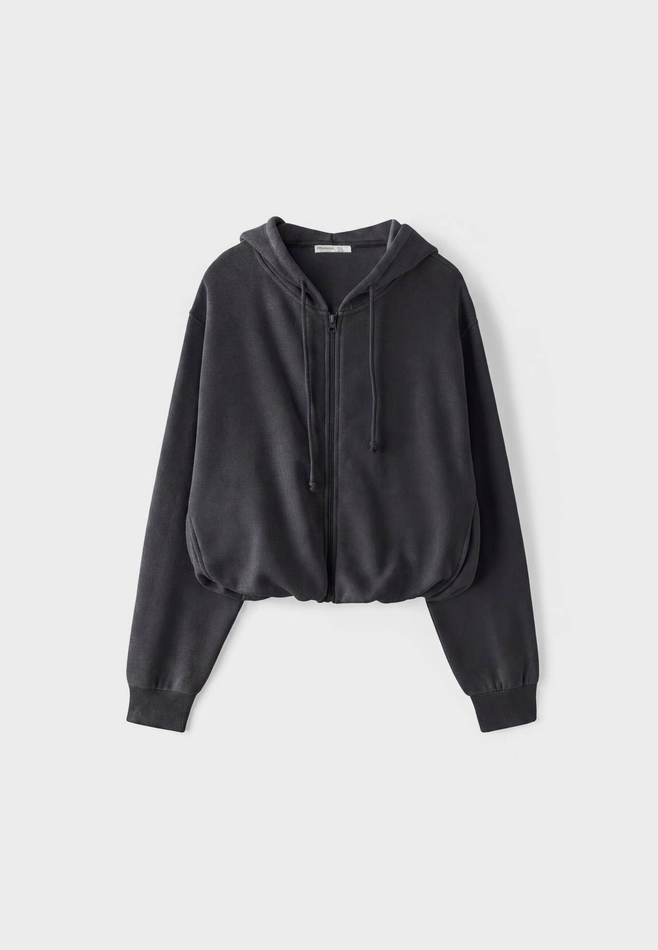 Puffed sweatshirt — Dark grey