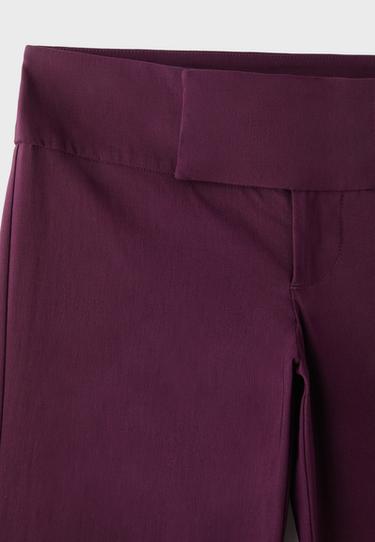 Bengaline bootcut trousers — Purple 9