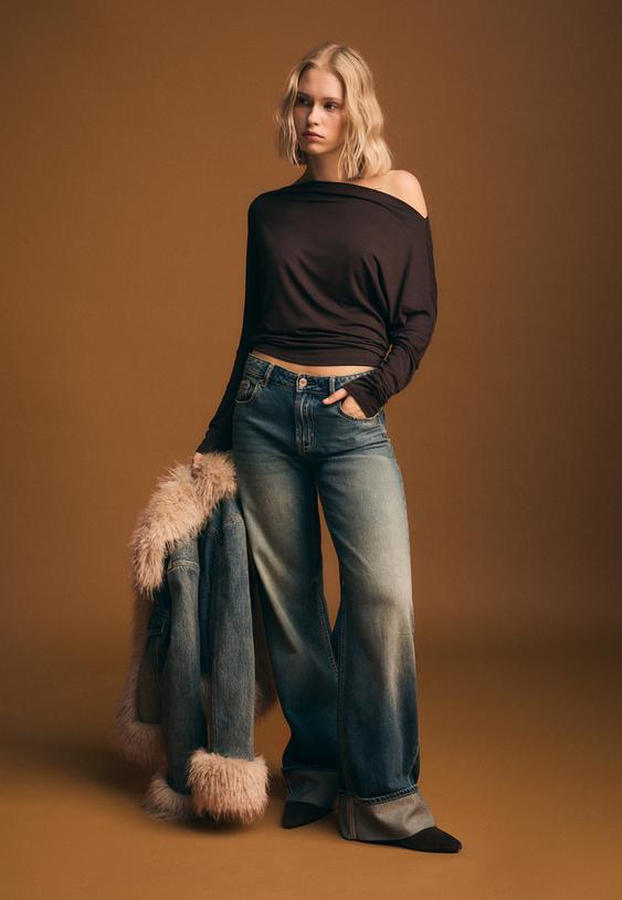 camiseta asimetrica modal