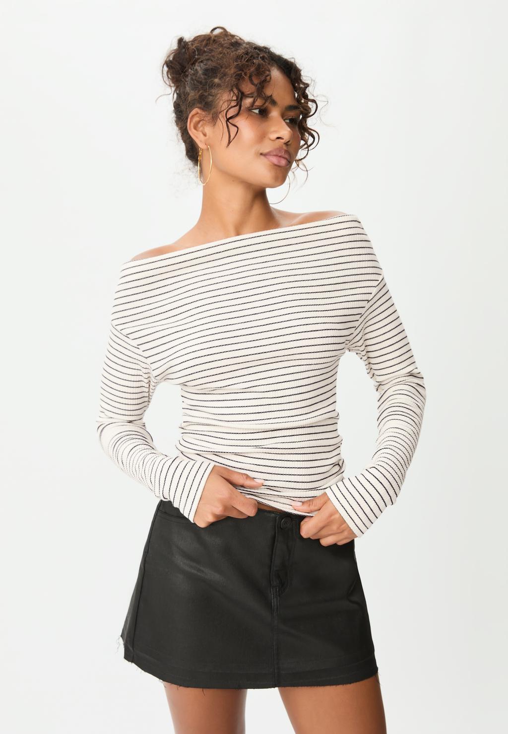 T-shirt col bateau