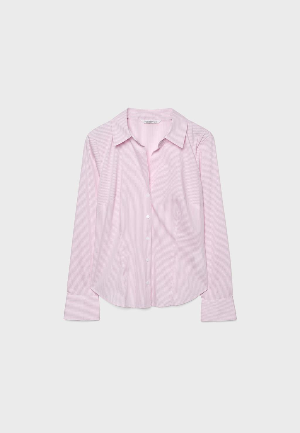 Camisa básica fitted rayas