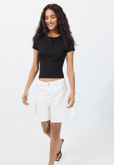 Basic slim fit T-shirt — Black 3
