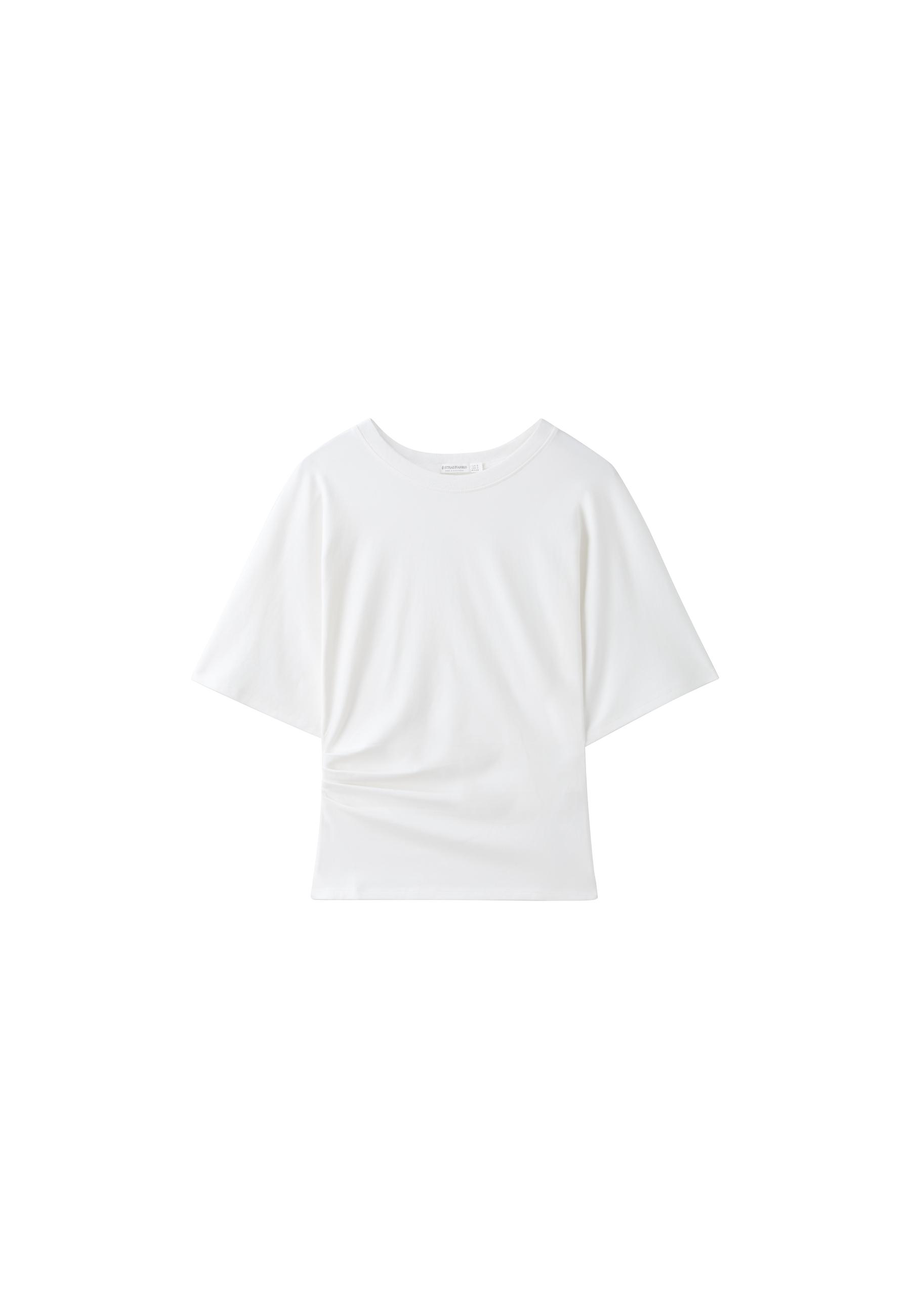 B08 Cap sleeve T-shirt — Ecru