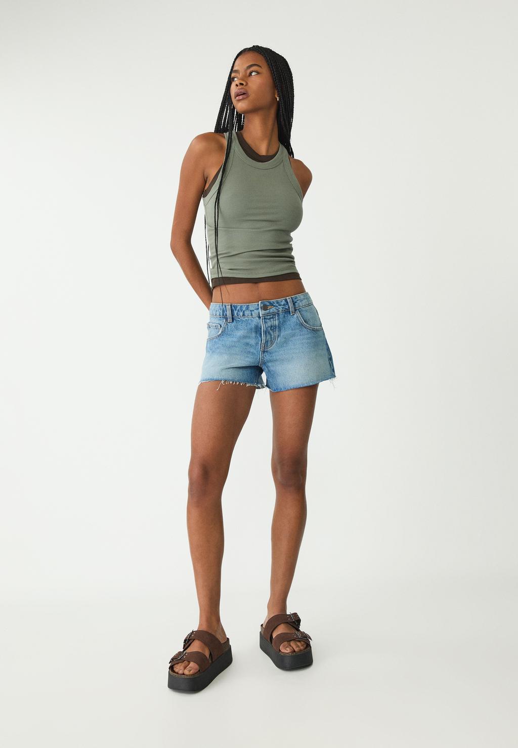 Shorts mini denim
