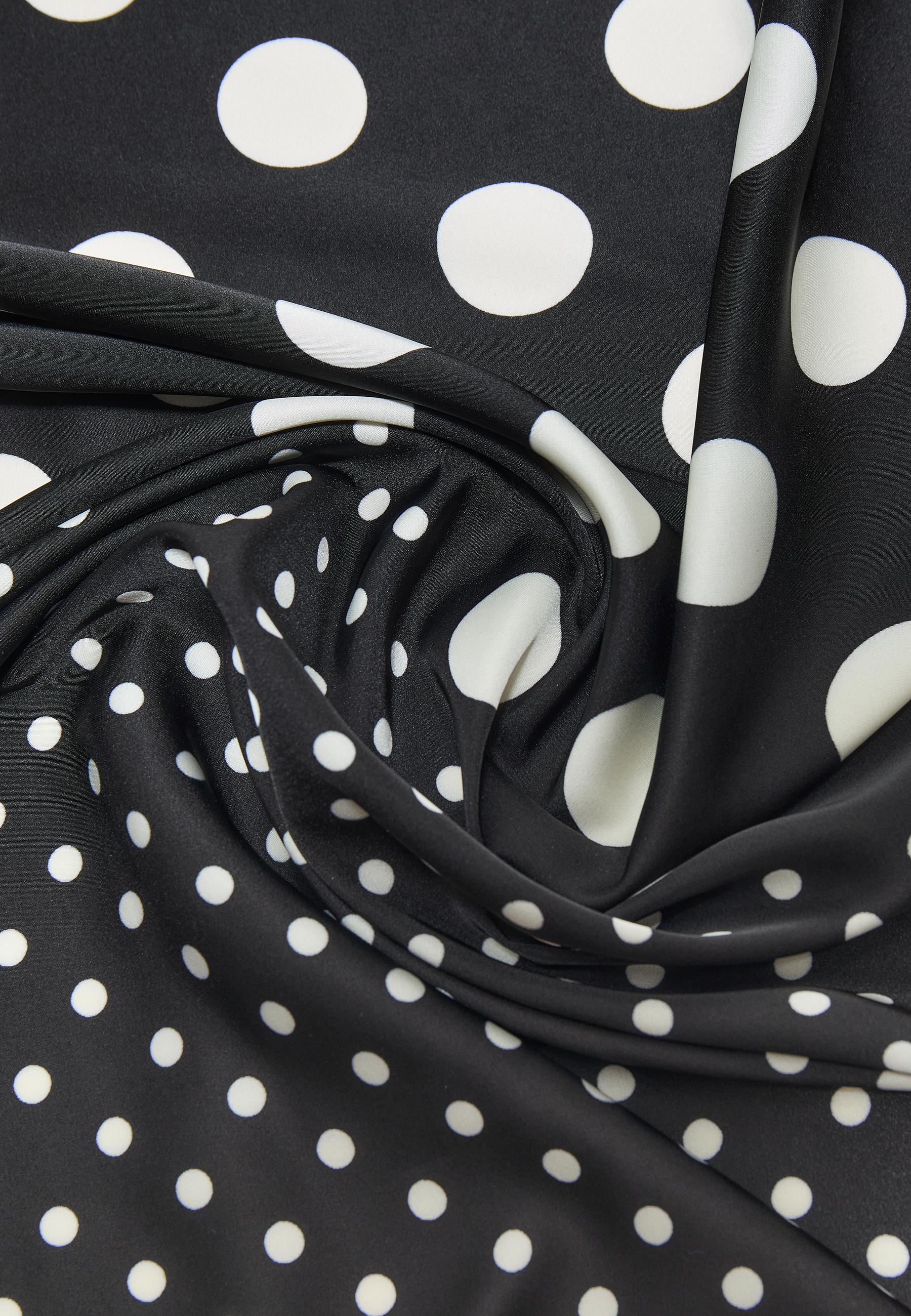 Polka dot scarf — Black