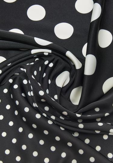Polka dot scarf — Black 4