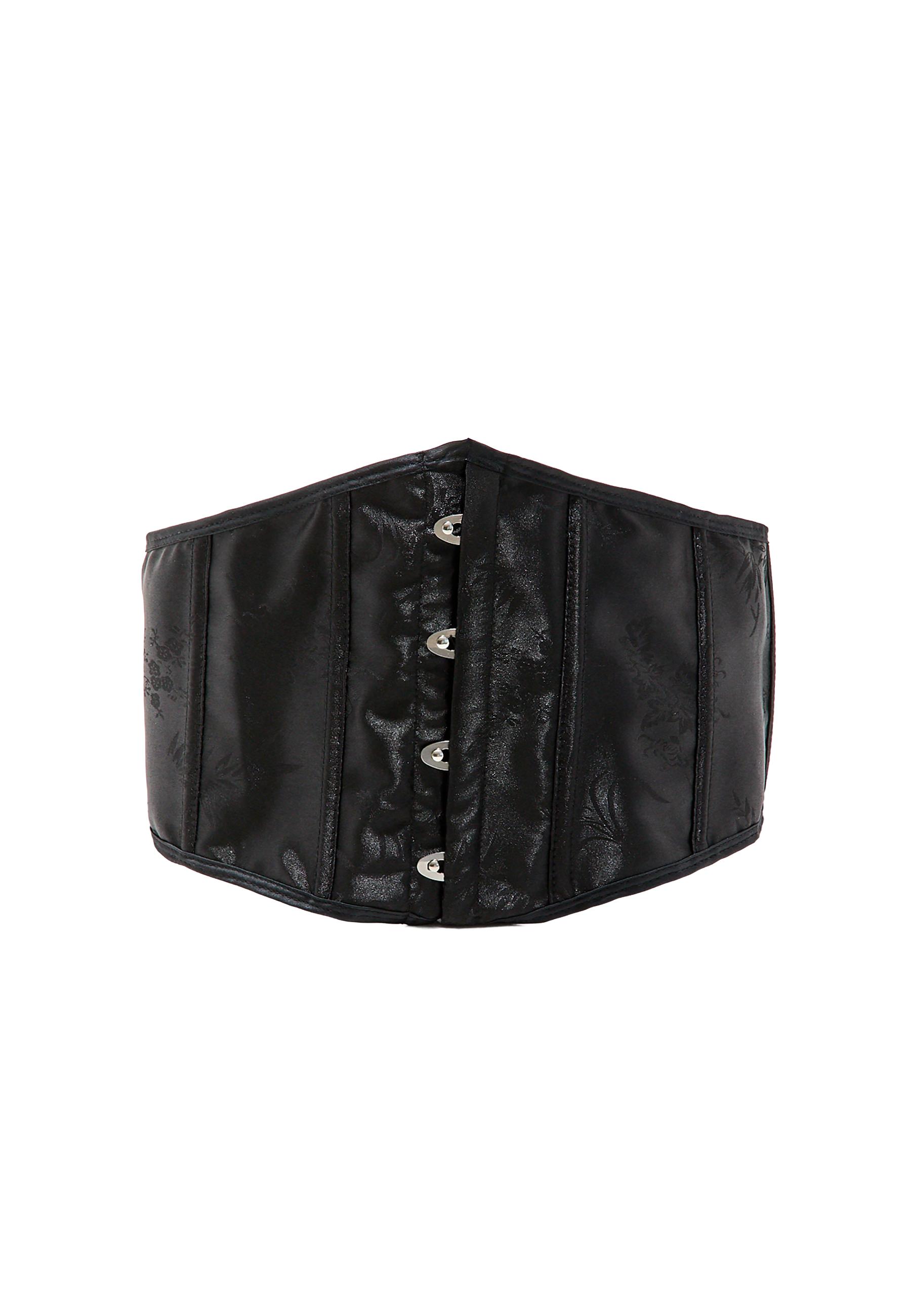 Satin corset belt — Black