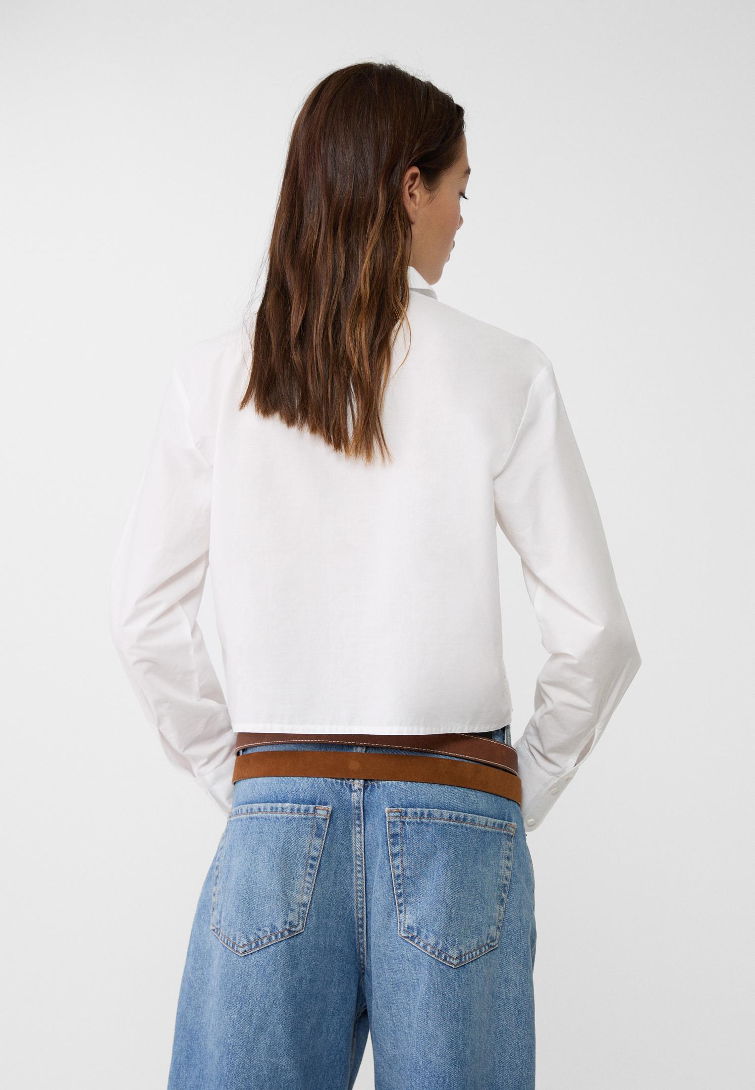 Camisa blanca mujer stradivarius fashion