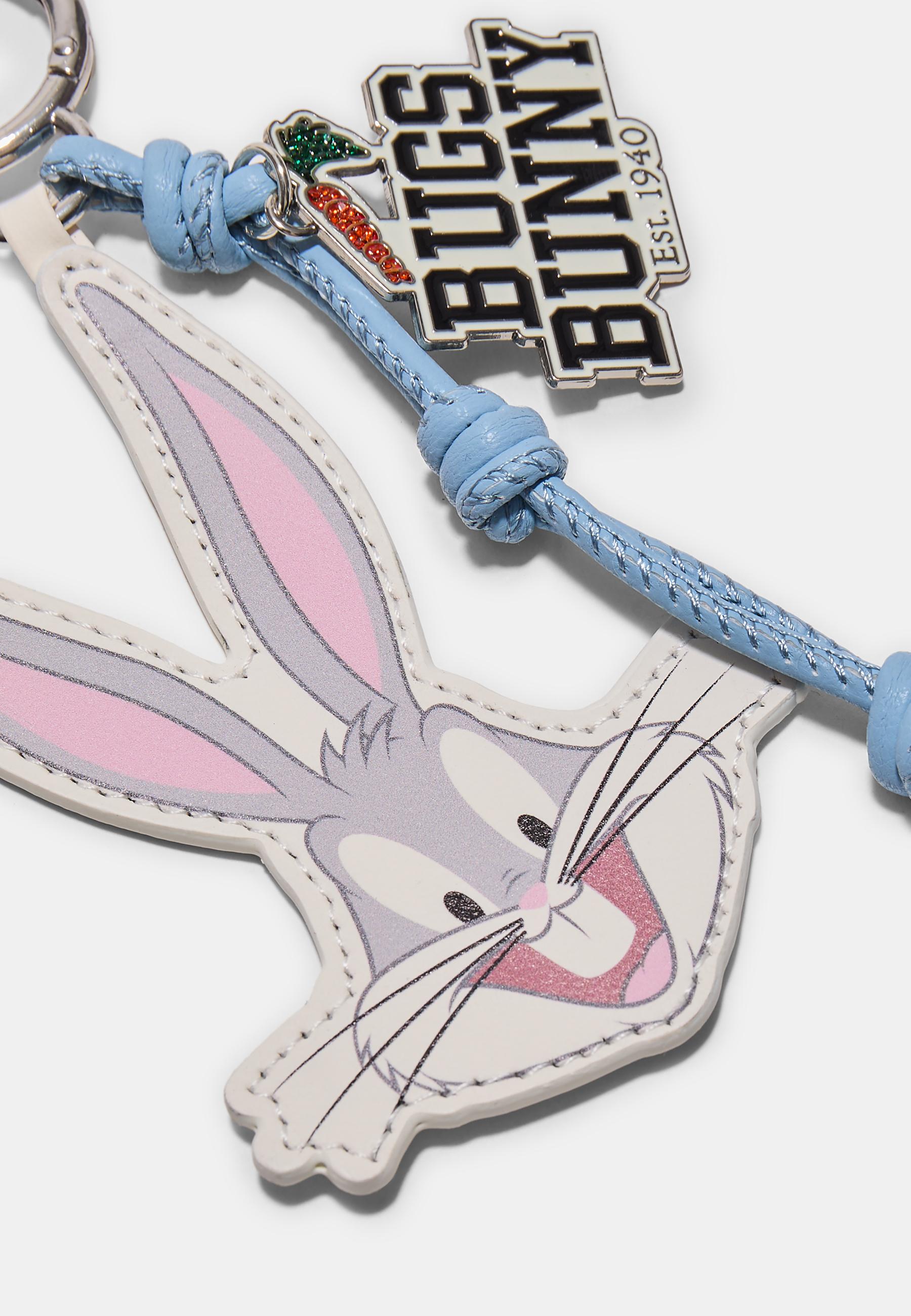 Bugs Bunny charm keyring — Mid grey