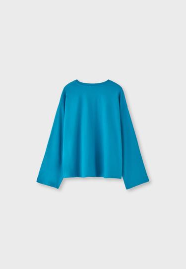 Long sleeve T-shirt — Turquoise 8