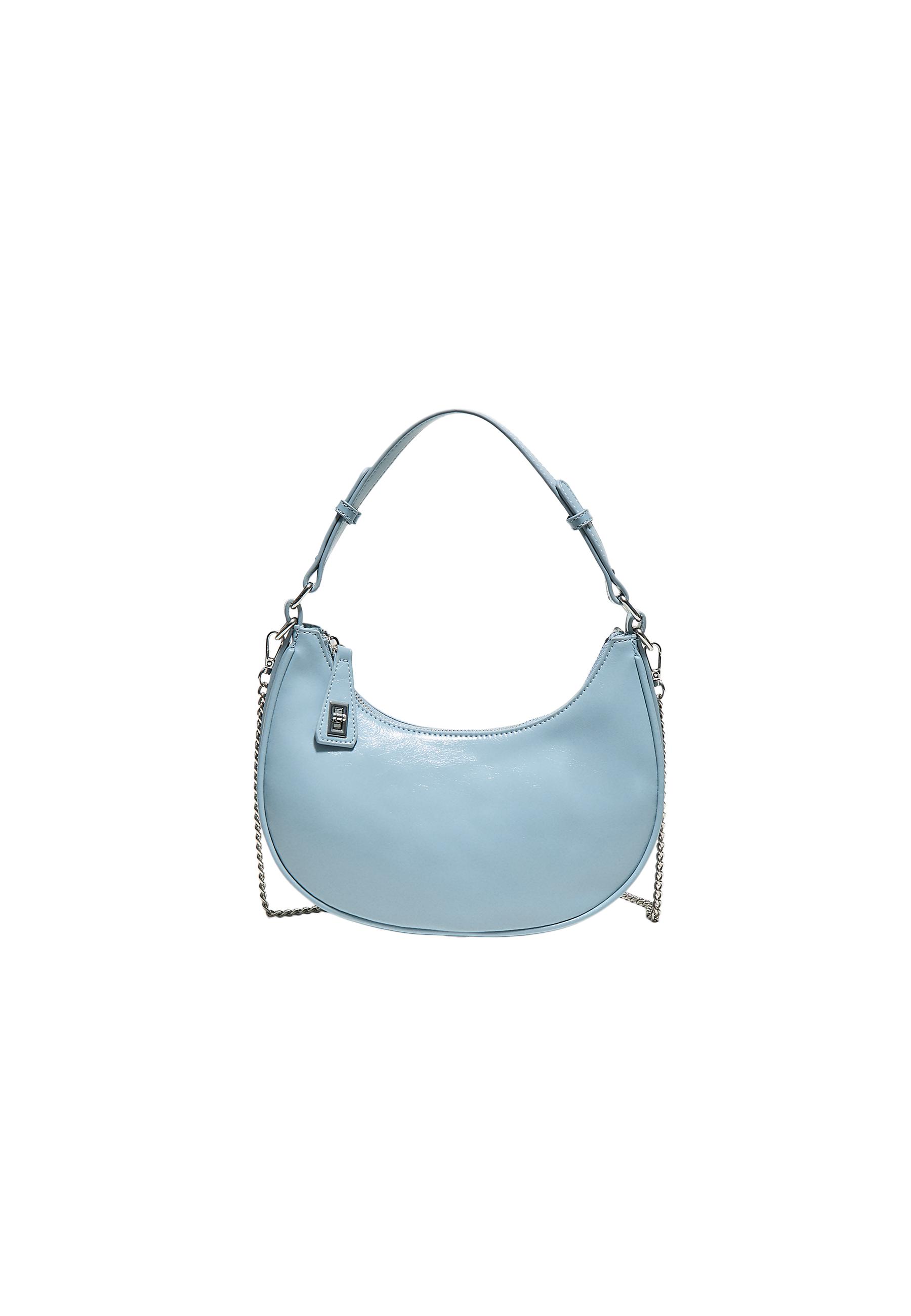 Shoulder bag with chain — Sky blue