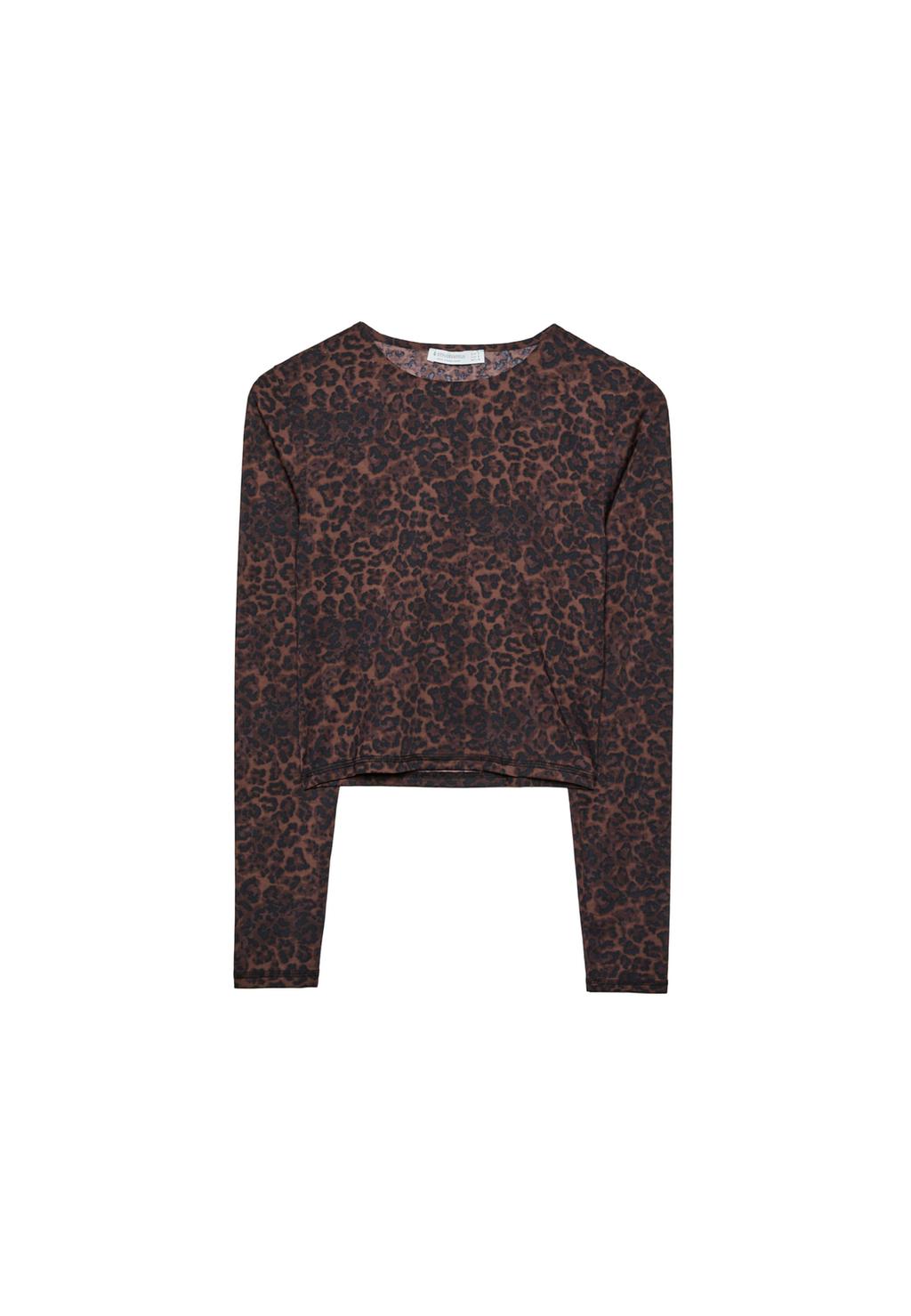 Asymmetrisch polyamide T-shirt