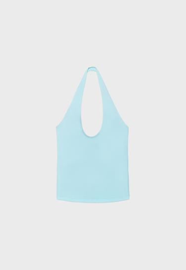 Basic halter top - Women's fashion | Stradivarius United Kingdom
