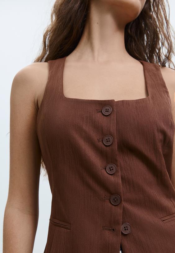 chaleco fluido textura