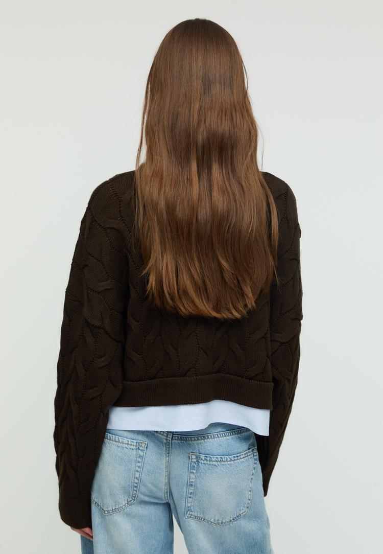 jersey punto bimateria cuello desmontable