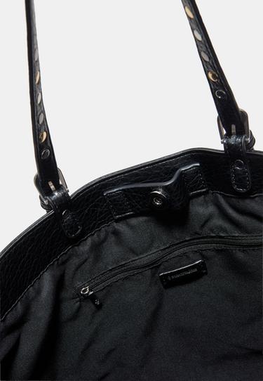 Studded handle shopper bag — Black 5